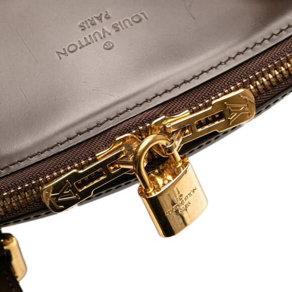 LOUIS VUITTON Brown Damier Leather Shoulder Bag - Picture 9 of 10